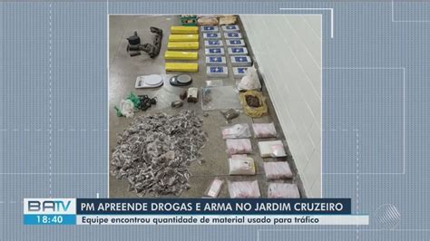 Homem é preso drogas em Feira de Santana suspeito abandonou