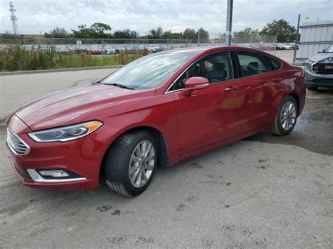 2017 Ford Fusion Se For Sale Fl Orlando South Tue Dec 19 2023 Used And Repairable