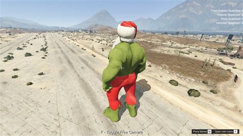 Santa Hulk Claus Add On Ped V10 Gta 5 Mod