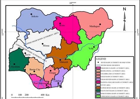 Map Of Nigeria Showing The Upper And Lower Niger River Basin Download Scientific Diagram