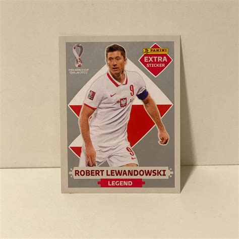 Figurinha Legend Robert Lewandowski Prata Item De Papelaria Panini