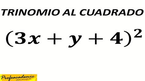 TRINOMIO AL CUADRADO EJEMPLO 1 PRODUCTOS NOTABLES Productos