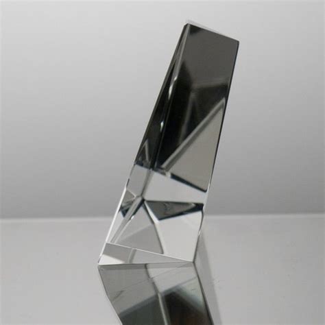 Crystal Triangle Paperweight For Grads