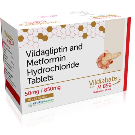 Tablets Metformin 850mgsr Vildagliptin 50mg At Best Price In Jaipur Steris Healthcare