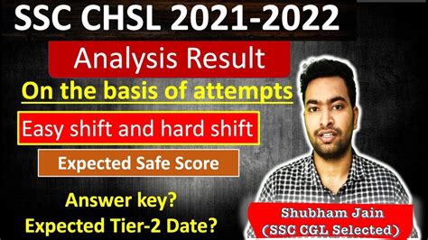 Ssc Chsl Analysis Result On The Basis Of Attempts Easy Shift And