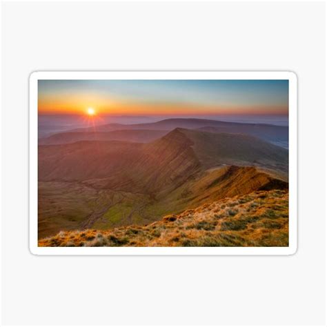 "Sunrise over Cribyn, Brecon Beacons" Sticker for Sale by dasantillo ...