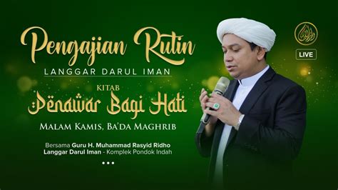 Pengajian Rutin Langgar Darul Iman Bersama Guru H Muhammad Rasyid Ridha