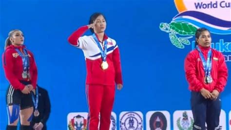 Indian Weightlifter Bindyarani Devi Wins Bronze Medal At IWF World Cup