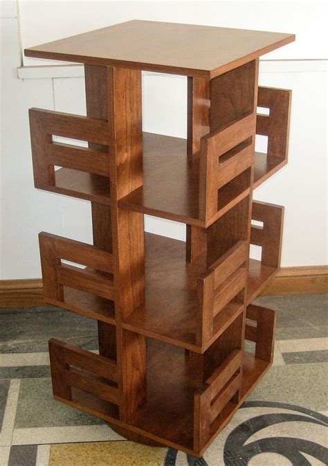 Custom Made Cherry Spinning Bookcase By Seaton Frank Wood Studio Llc