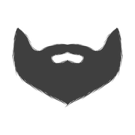 beard logo design template vector  vector art  vecteezy
