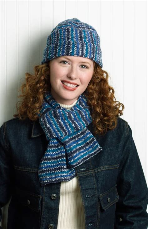 Rib Knit Hat And Scarf Pattern Free Crochet Patterns