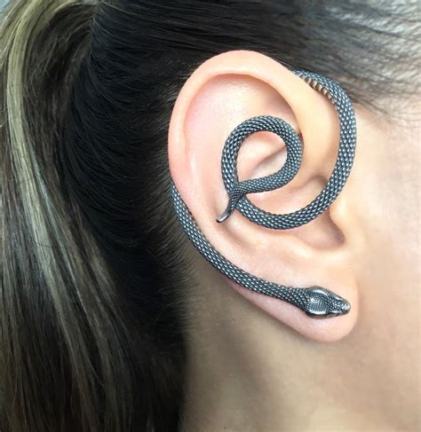 SINGLE Snake Cuff Earring Snake Cuff Earring Gothic Earring Etsy