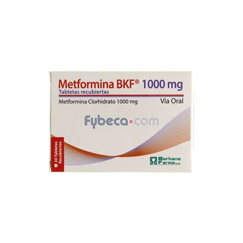 Metformina Bkf Mg Tabs C Suelta Fybeca