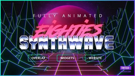 80s synthwave | Stream Overlay Package - YouTube