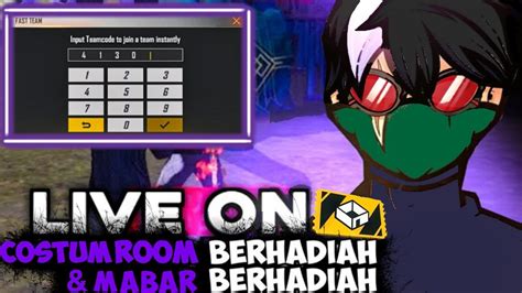 Live Bagi Bagi Diamond Free Fire Custom Room Berhadiah Dan Mabar