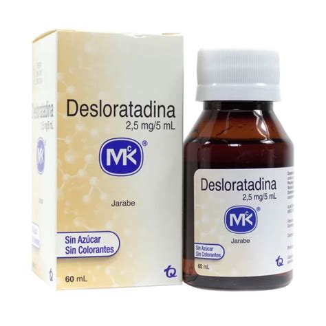 Desloratadina 2 5mg 5ml Jarabe 60 Ml Mk Farmaprime