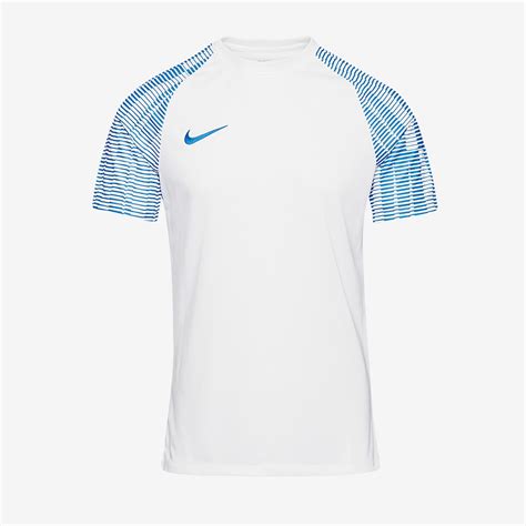 Maglia Nike Dri Fit Academy Maniche Corte Bianco Blu Royal