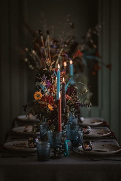 Jewel Tone Art Wedding Ideas Sustainable Moody Fl Jewel Wedding