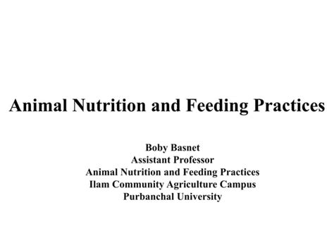 Digestion And Absorption In Ruminant And Non Ruminant Pptx