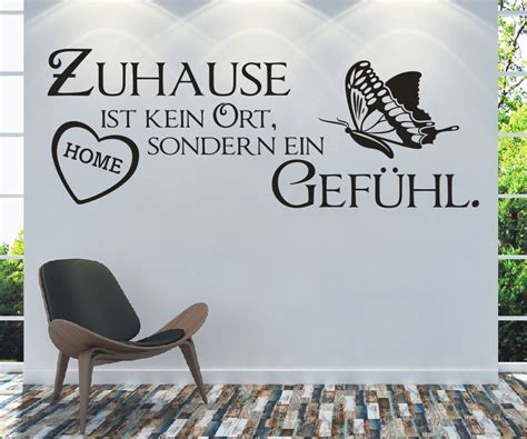 Wandtattoo Spruch Zuhause Ist Kein Ort Sondern Ein