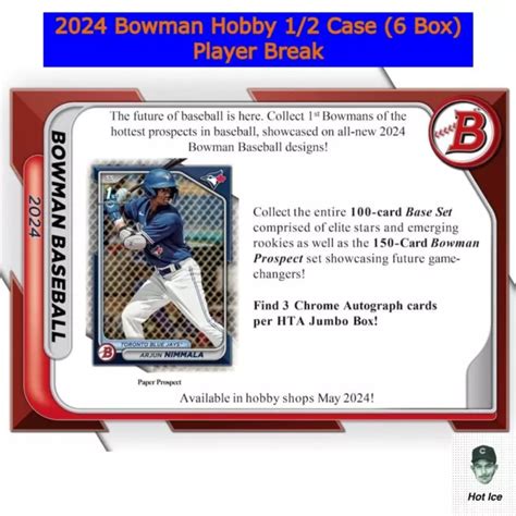 JULIO RODRÍGUEZ SEATTLE Mariners 2024 Bowman 1 2 Estuche Hobby Box