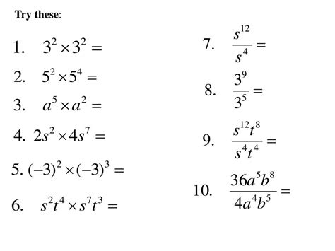 Laws Of Exponents Bcc