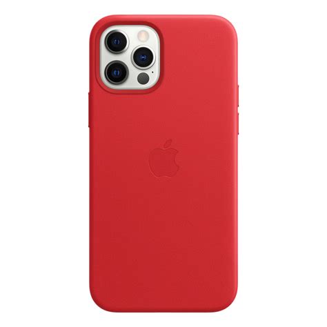 Buy Apple Leather Magsafe Case Suits Iphone 12 12 Pro Scarlett Red