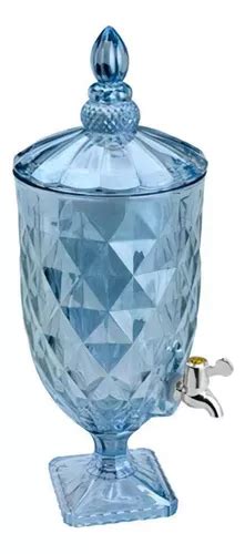 Dispensador Suqueira Crystal Diamond Mentalized Blue De 5 Litros