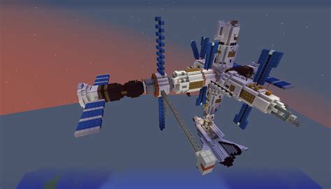 Space Station Mir 1122 Space Station In Minecraft Minecraft Map