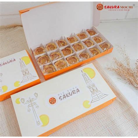 Jual Pie Susu Sakura Snack Oleh Oleh Khas Jogja Isi 18pcs Shopee