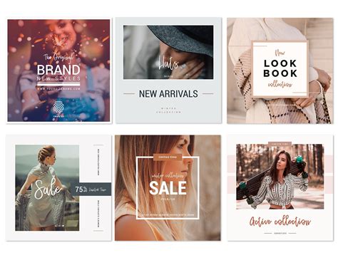 Free Instagram Fashion Social Media Templates Psd Thedezign