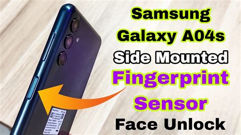 Samsung A S Side Mounted Fingerprint Sensor Samsung A S Face Unlock