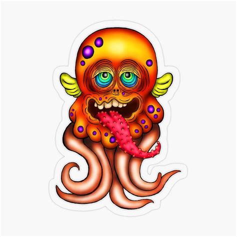 Cute Funny Octruubo Creepy Cuteling Karen Anne Geddes Sticker