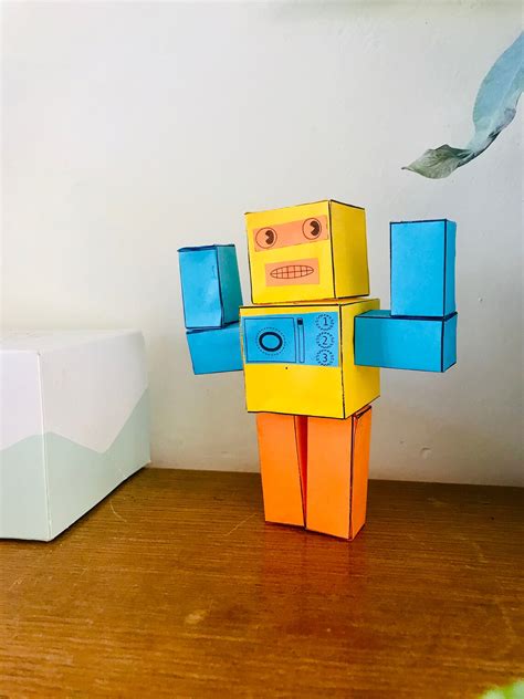 Printable PDF for Robot Paper Kit Build Your Own Family of - Etsy