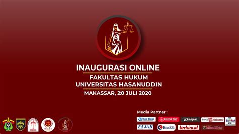 Inaugurasi Online Fakultas Hukum Universitas Hasanuddin 2020 Youtube