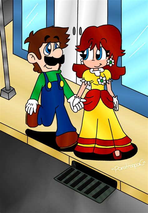 On Deviantart Princess Daisy And Luigi