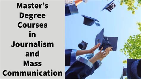 Master S Degree Courses In Journalism And Mass Communication Vinay