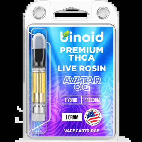 Binoid Thca Vape Cartridge Live Rosin Gram Charm City Hemp