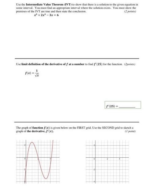 [Solved] Use the Intermediate Value Theorem (IVT) | SolutionInn