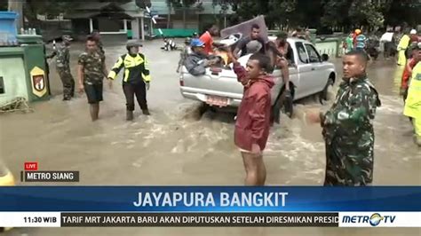 Banjir Kembali Genangi Sejumlah Titik Di Sentani Video Dailymotion