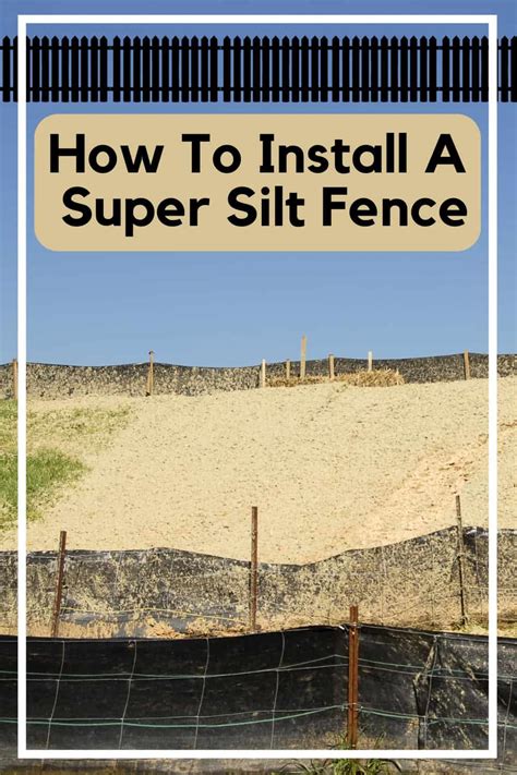 How To Install A Super Silt Fence Backyard Bella