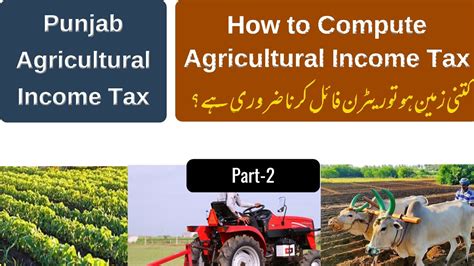 Punjab Agricultural Income Tax Part How Agri Tax Is Computed