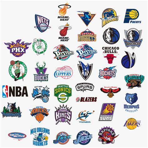 NBA篮球队logo合集 快图网 免费PNG图片免抠PNG高清背景素材库kuaipng