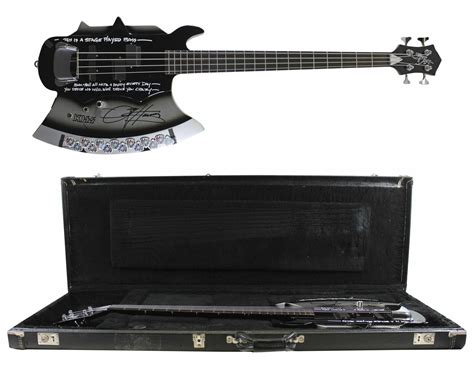 Gene Simmons Authentic Signed And Inscribed Stage Used Axe Guitar And Case