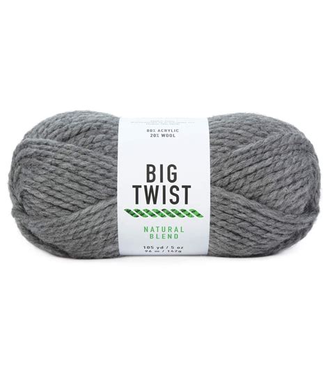 Big Twist Natural Blend Yarn JOANN Big Twist Yarn Super Bulky Yarn