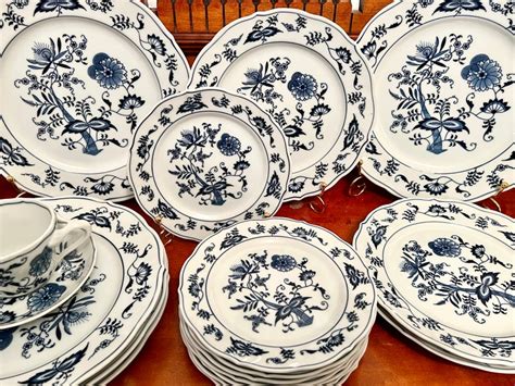 Blue Danube Japan Dinnerware Vintage Blue And White China Etsy