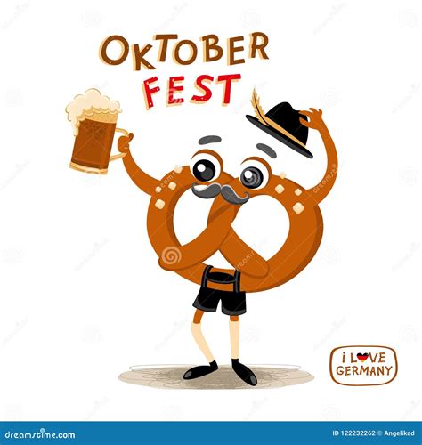 German Oktoberfest Cartoon Cartoon Vector 80257589