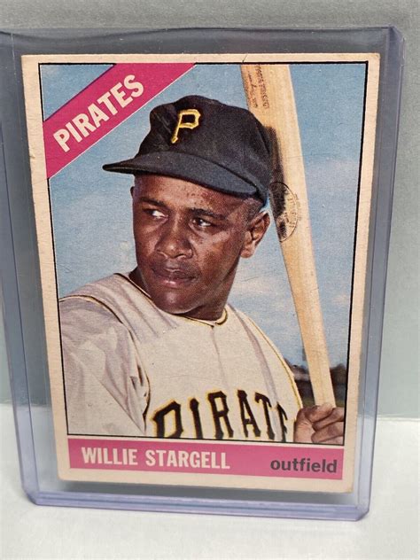 JA3542 1966 Topps Willie Stargell 255 Pittsburgh Pirates Ex Mt EBay