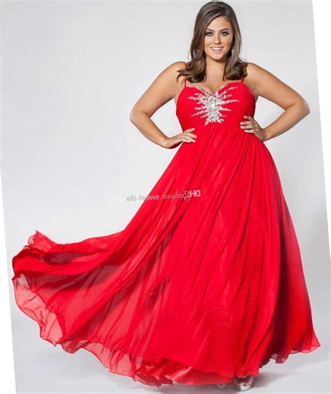 Red Formal Dress Plus Size Pluslookeu Collection