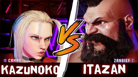 Sf6 Kazunoko Cammy Vs Itazan Zangief Street Fighter 6 Youtube